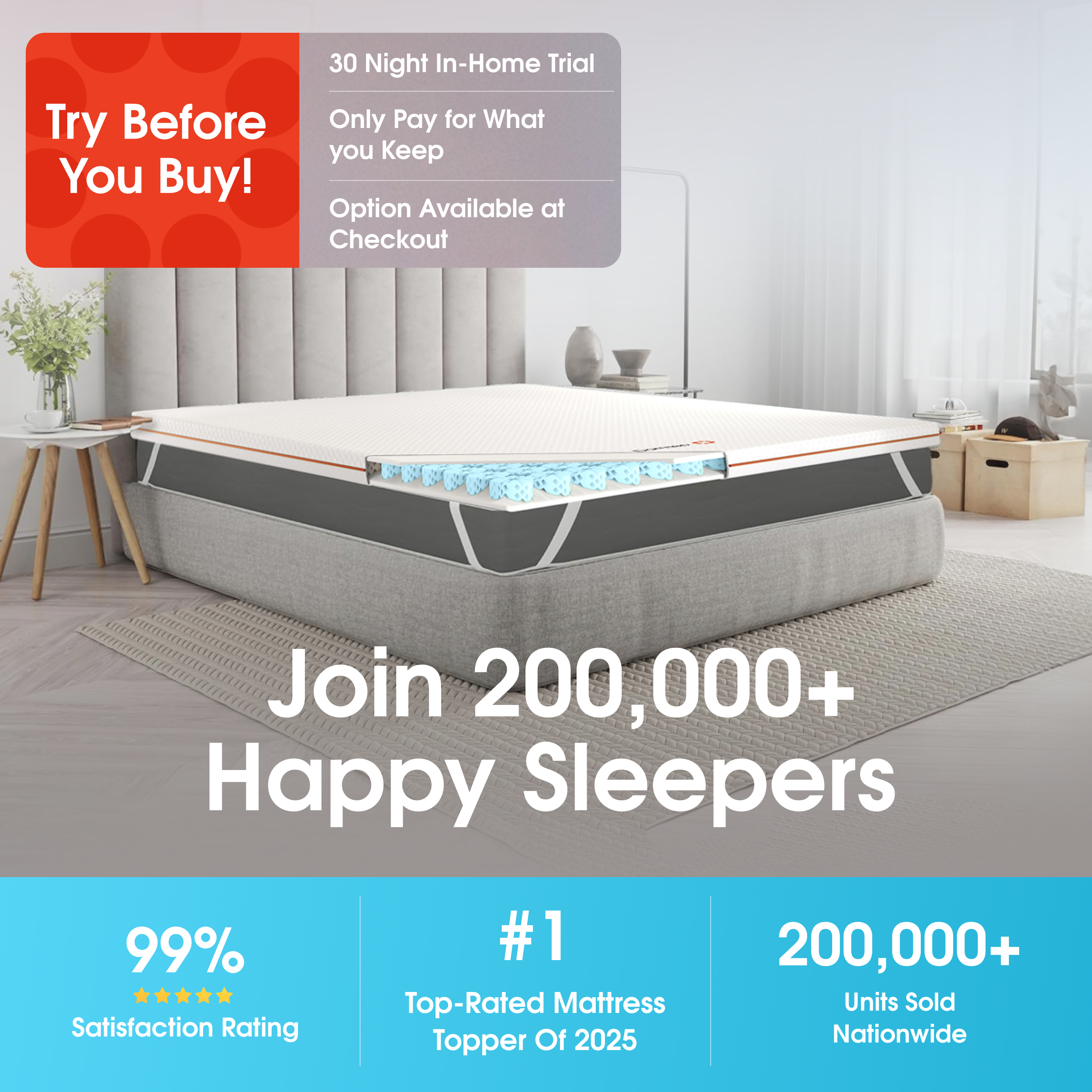 The Premium Mattress Topper by Dormeo® - Winter Sale! - 30% Off Discount Applied